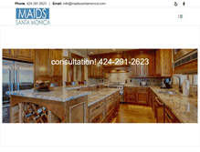 Tablet Screenshot of maidssantamonica.com